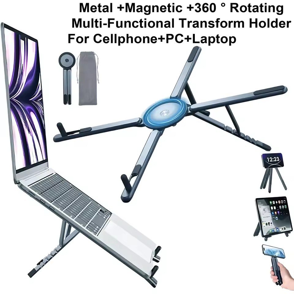 Laptop Stand - Support de téléphone magnétique pliable 3