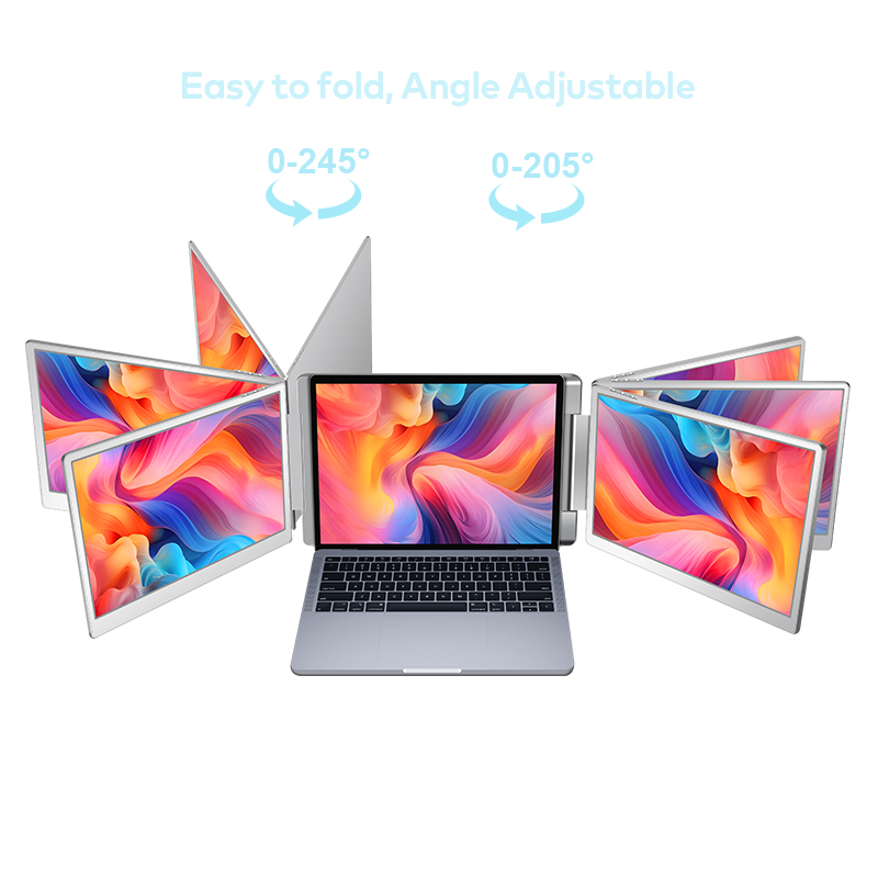Laptop Stand - Moniteur LCD Portable à double écran,