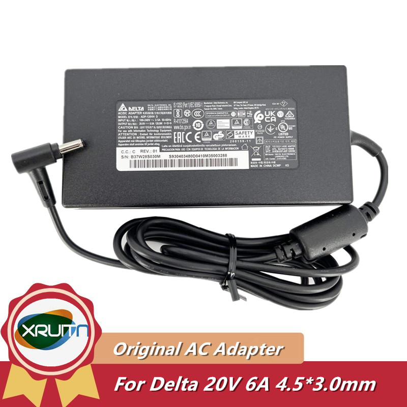Laptop Charger - Véritable Delta ADP-120VH D 20V 6A