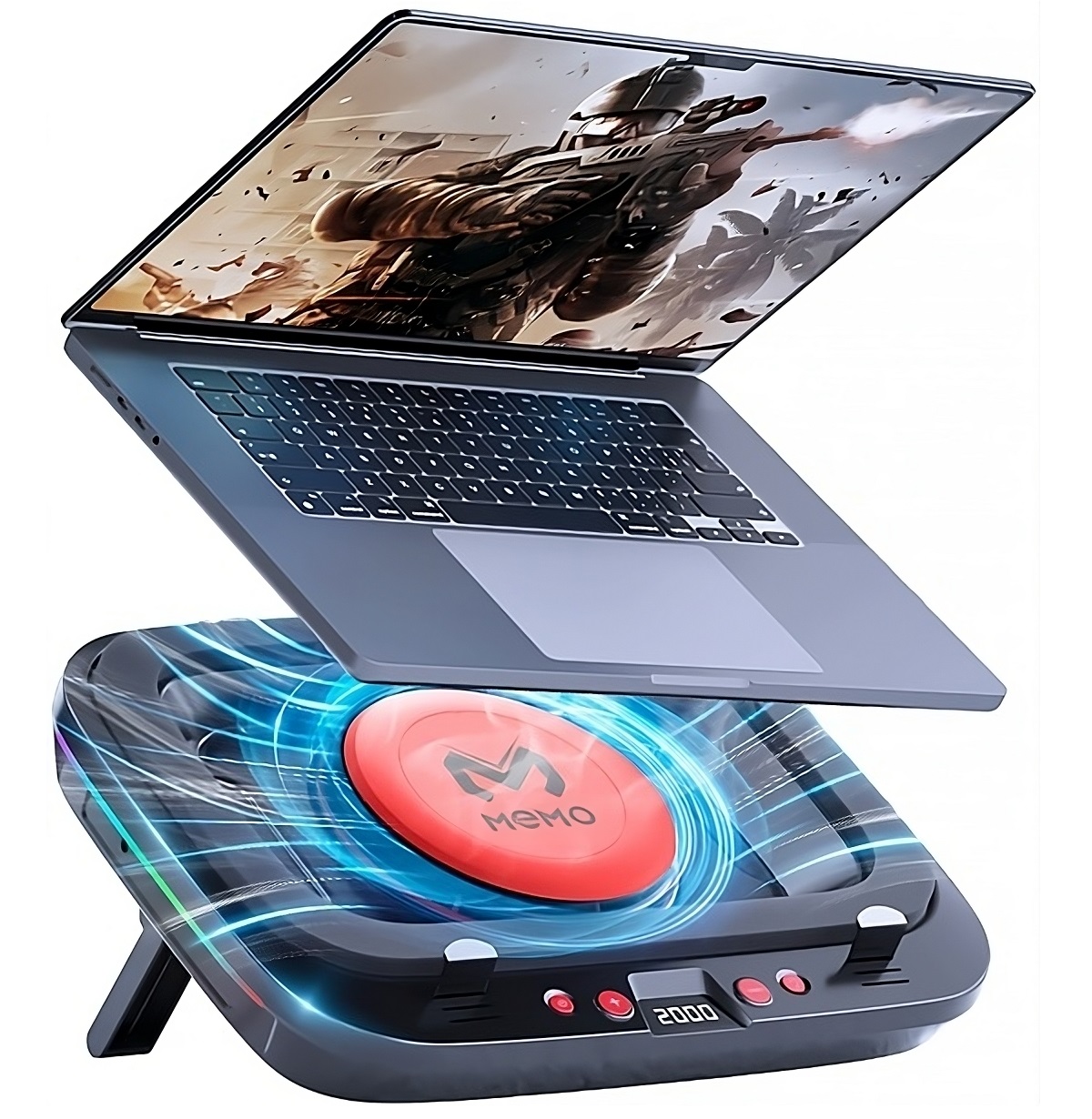 Laptop Cooling Pad - Refroidisseur pour ordinateur portable Memo avec