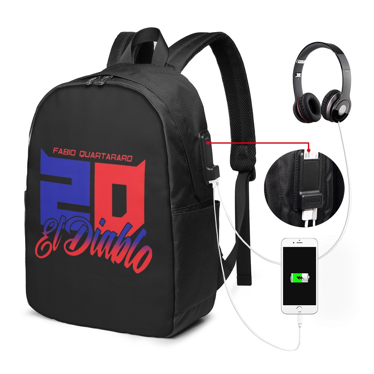 Sac à dos Fabio Quartararo El  - Laptop Bag avis et prix