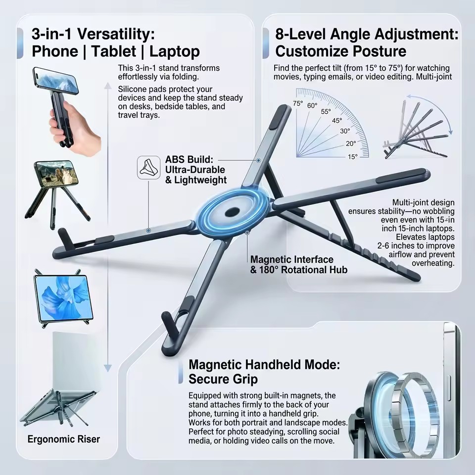 Support de téléphone magnétiqu - Laptop Stand avis et prix