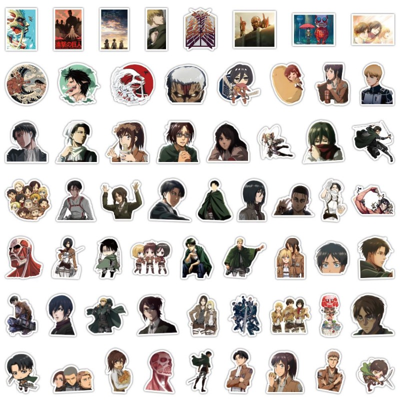 60 autocollants anime Attack o - Laptop Original Accessories avis et prix